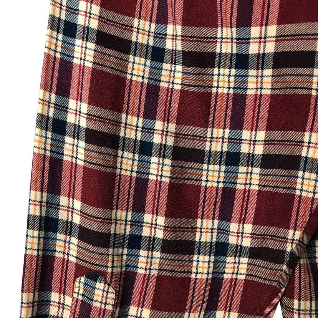 Ralph Lauren BLAKE long sleeve button down check shirt, men's XL size cotton red type Vintage Second Hand
