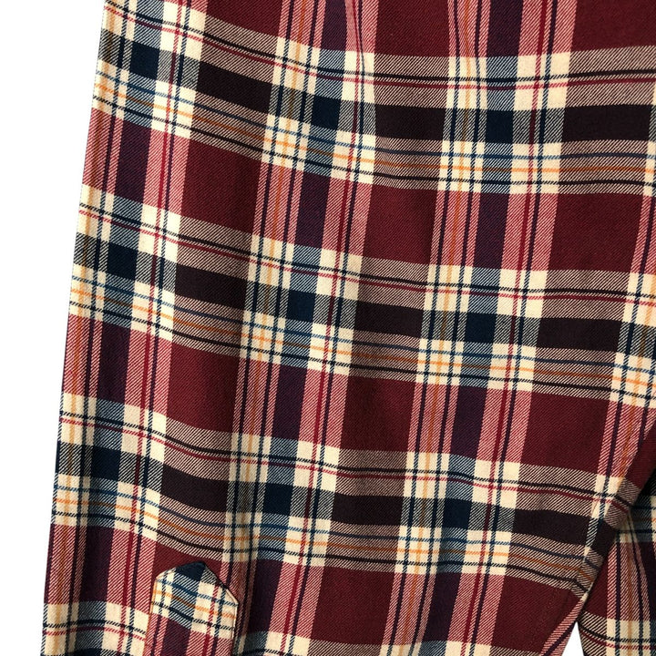 Ralph Lauren BLAKE long sleeve button down check shirt, men's XL size cotton red type Vintage Second Hand