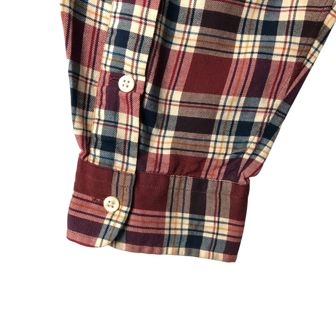 Ralph Lauren BLAKE long sleeve button down check shirt, men's XL size cotton red type Vintage Second Hand