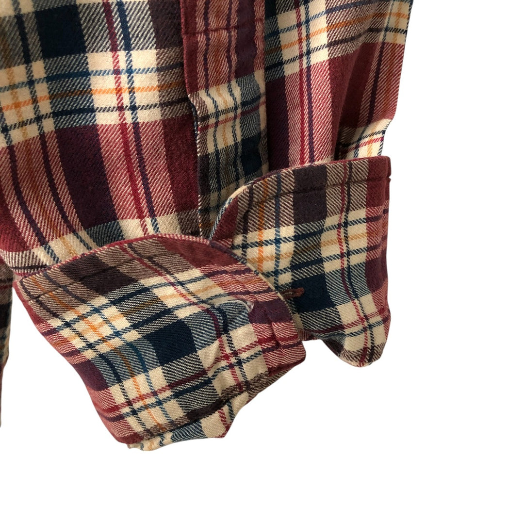 Ralph Lauren BLAKE long sleeve button down check shirt, men's XL size cotton red type Vintage Second Hand