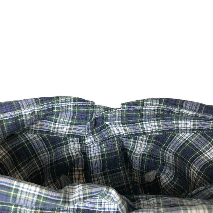 Ralph Lauren Classic Fit Long Sleeve Button Down Check Shirt Men's XL cotton blue type Vintage Second Hand