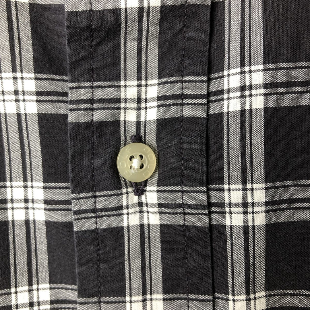 Ralph Lauren POLO GOLF Long sleeve cotton check shirt, men's size M cotton white type Vintage Second Hand
