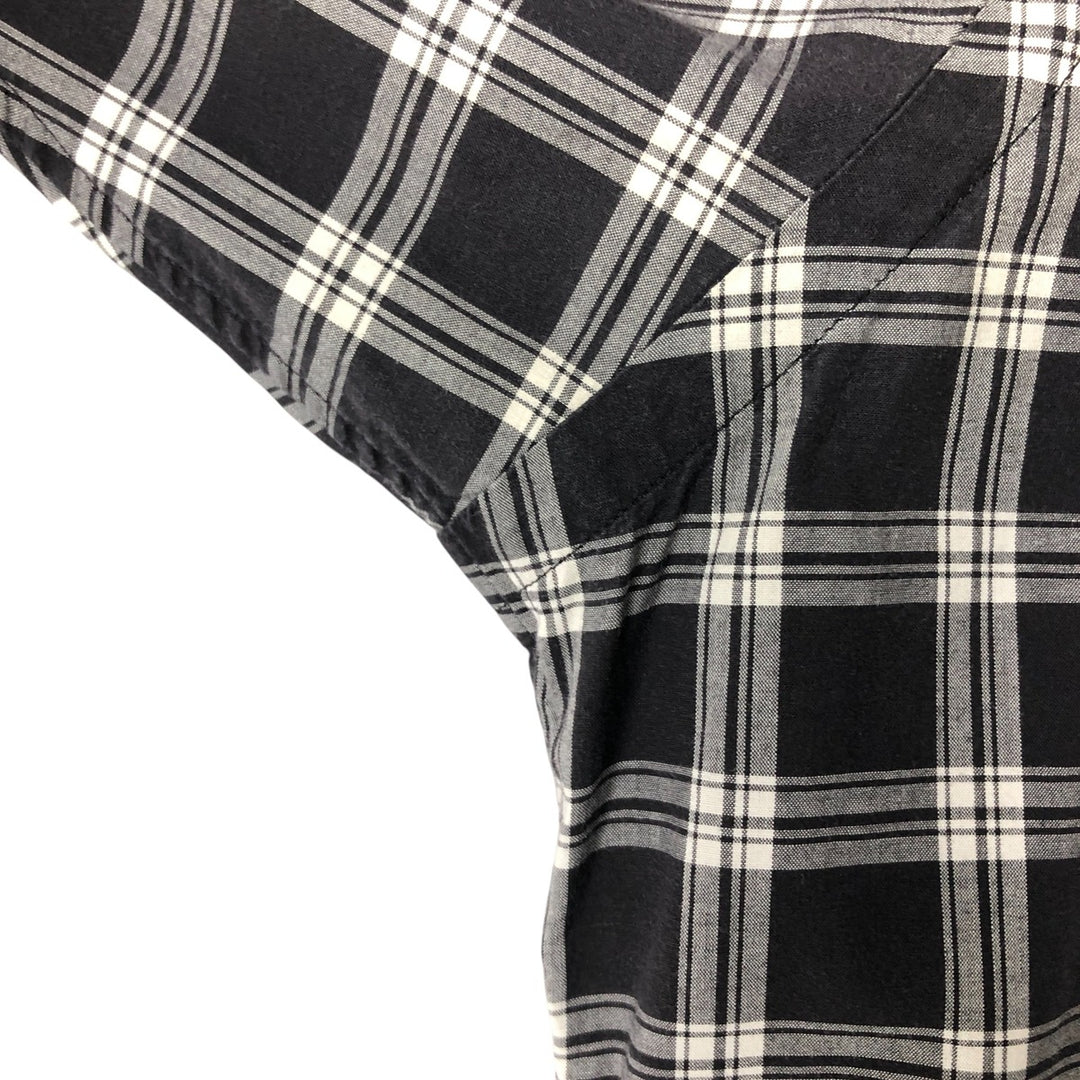 Ralph Lauren POLO GOLF Long sleeve cotton check shirt, men's size M cotton white type Vintage Second Hand