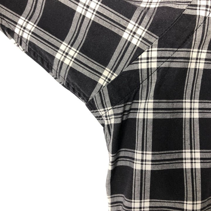 Ralph Lauren POLO GOLF Long sleeve cotton check shirt, men's size M cotton white type Vintage Second Hand
