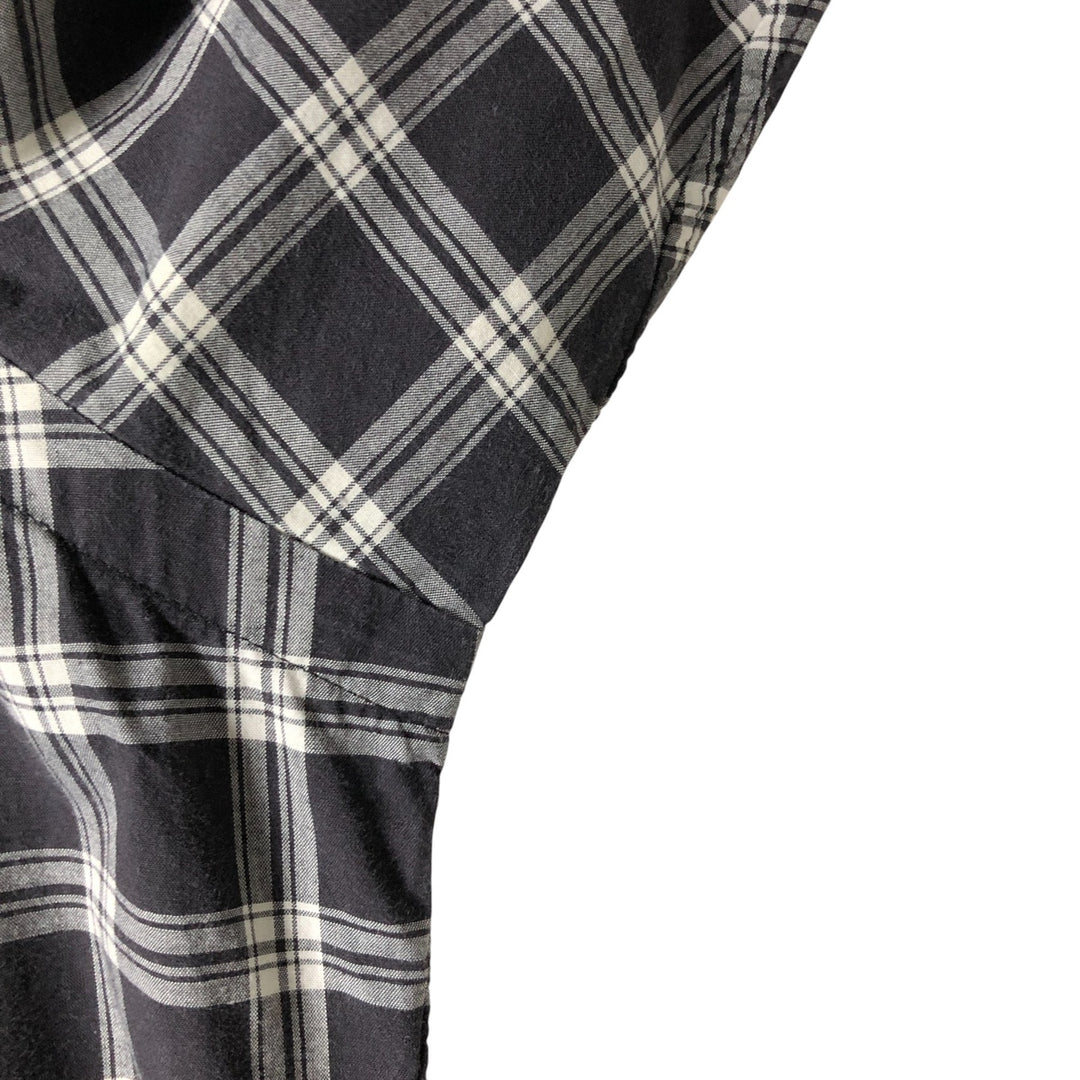 Ralph Lauren POLO GOLF Long sleeve cotton check shirt, men's size M cotton white type Vintage Second Hand