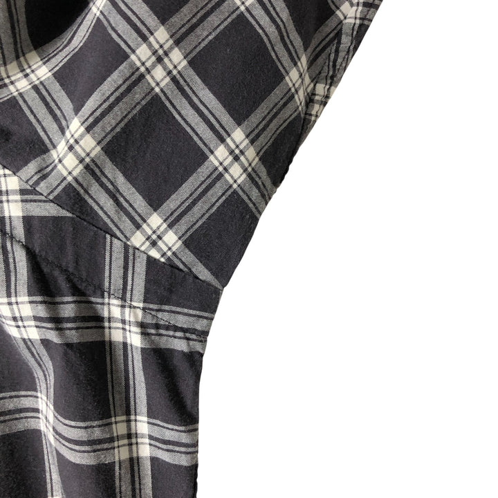 Ralph Lauren POLO GOLF Long sleeve cotton check shirt, men's size M cotton white type Vintage Second Hand