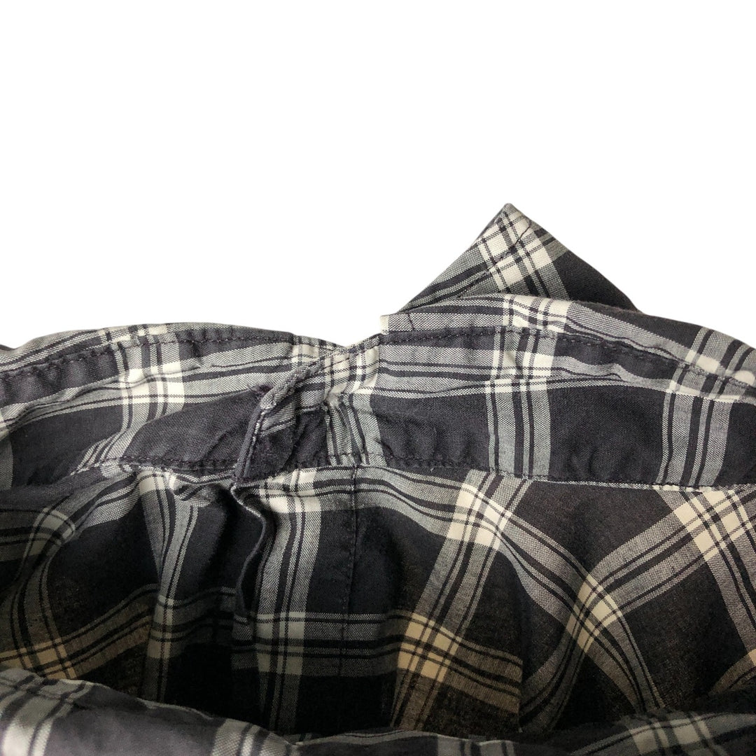Ralph Lauren POLO GOLF Long sleeve cotton check shirt, men's size M cotton white type Vintage Second Hand