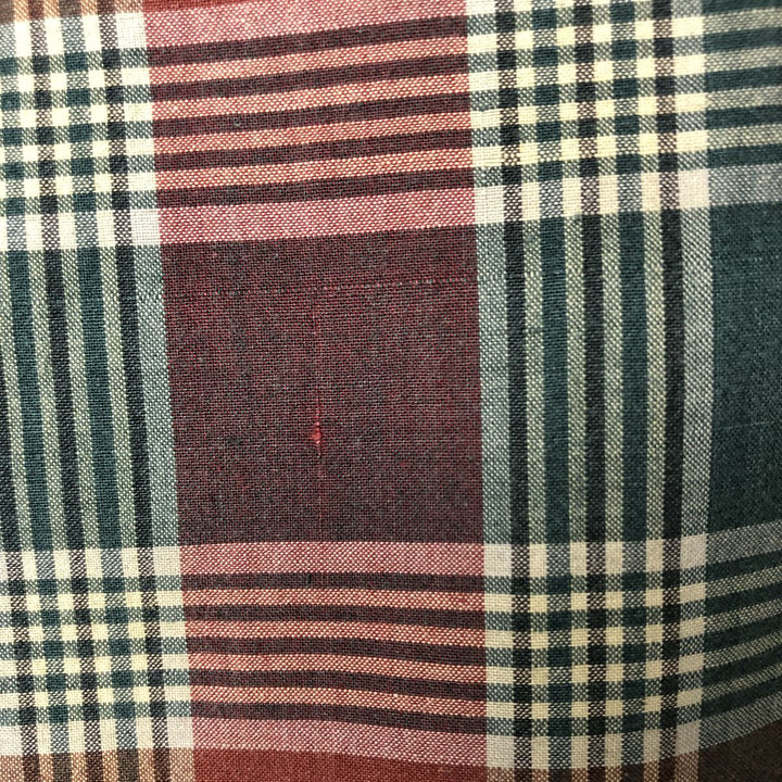 90'S Ralph Lauren SPORTMAN short sleeve button down check shirt men's size L box shirt vintage cotton red type Vintage Second Hand
