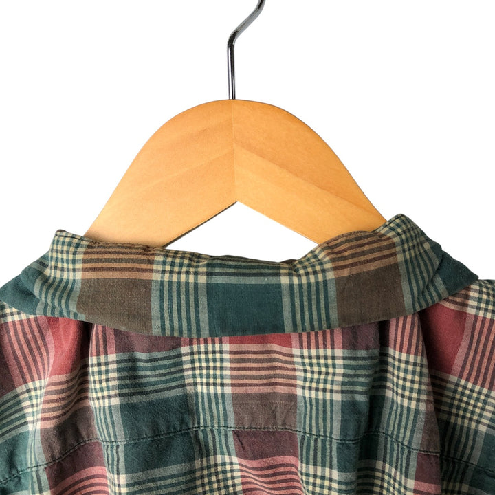 90'S Ralph Lauren SPORTMAN short sleeve button down check shirt men's size L box shirt vintage cotton red type Vintage Second Hand