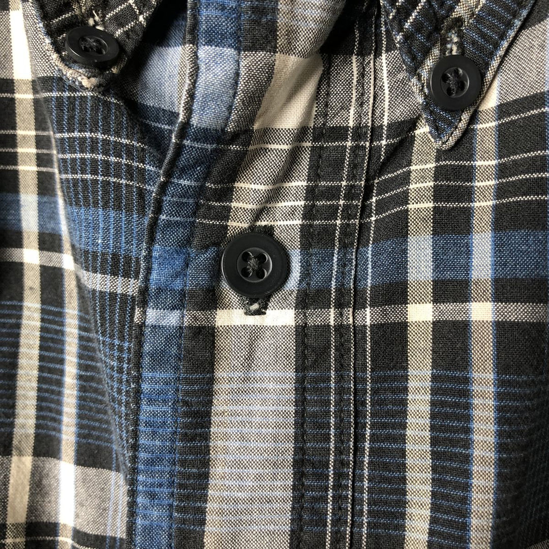 90'S Ralph Lauren CHAPS short sleeve button down check shirt men's size L vintage cotton blue type Vintage Second Hand