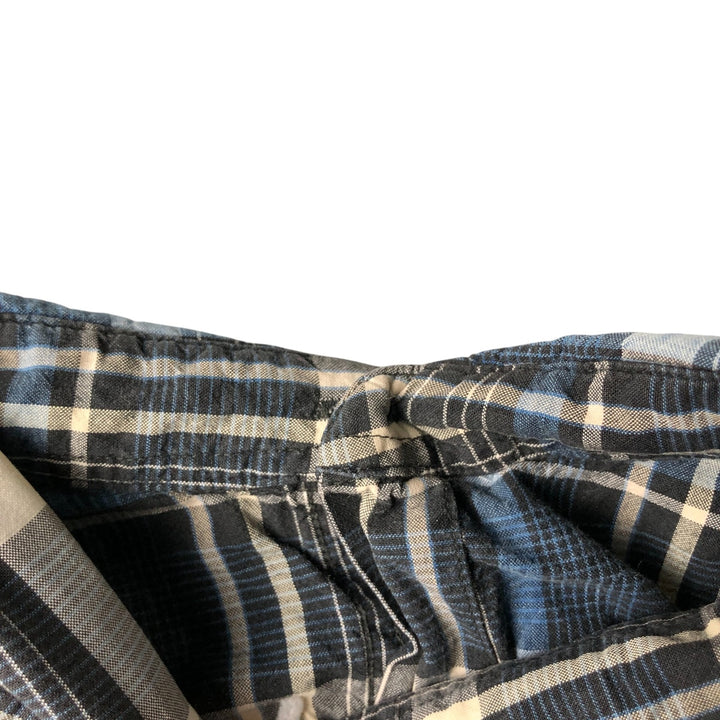 90'S Ralph Lauren CHAPS short sleeve button down check shirt men's size L vintage cotton blue type Vintage Second Hand