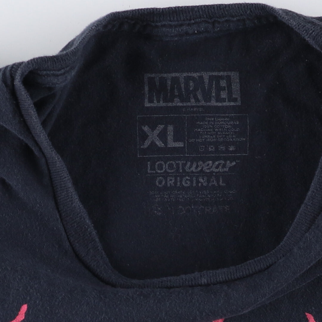 Marvel VENOM Character Print T-Shirt Men's XL cotton black type Vintage Second Hand