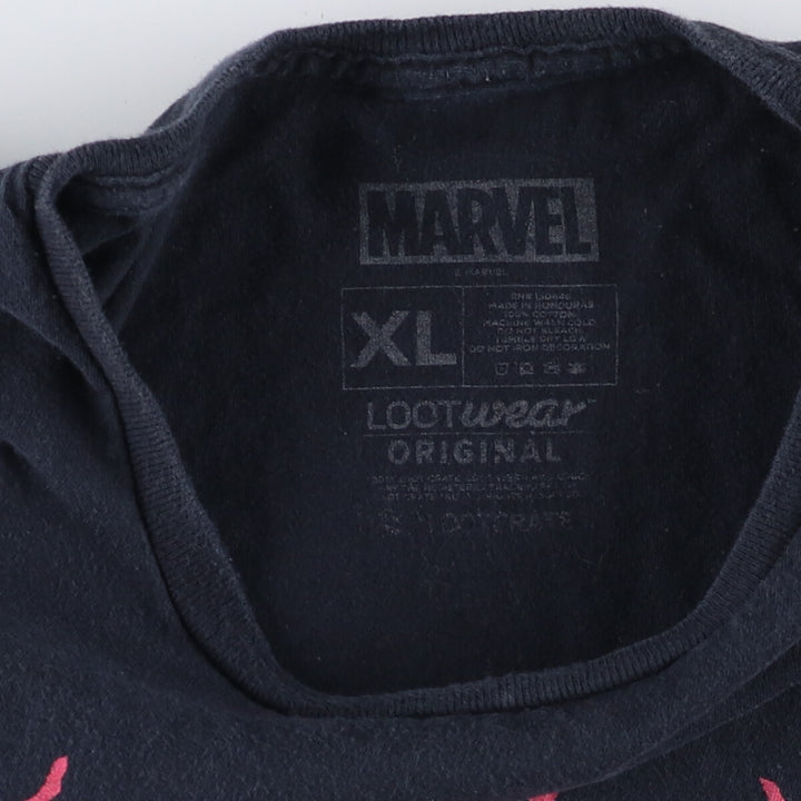 Marvel VENOM Character Print T-Shirt Men's XL cotton black type Vintage Second Hand