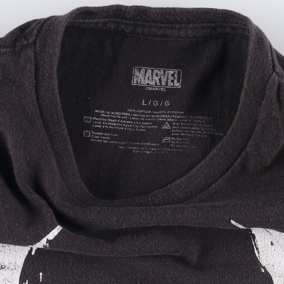 Marvel VENOM Character Print T-Shirt, Men's L size cotton black type Vintage Second Hand
