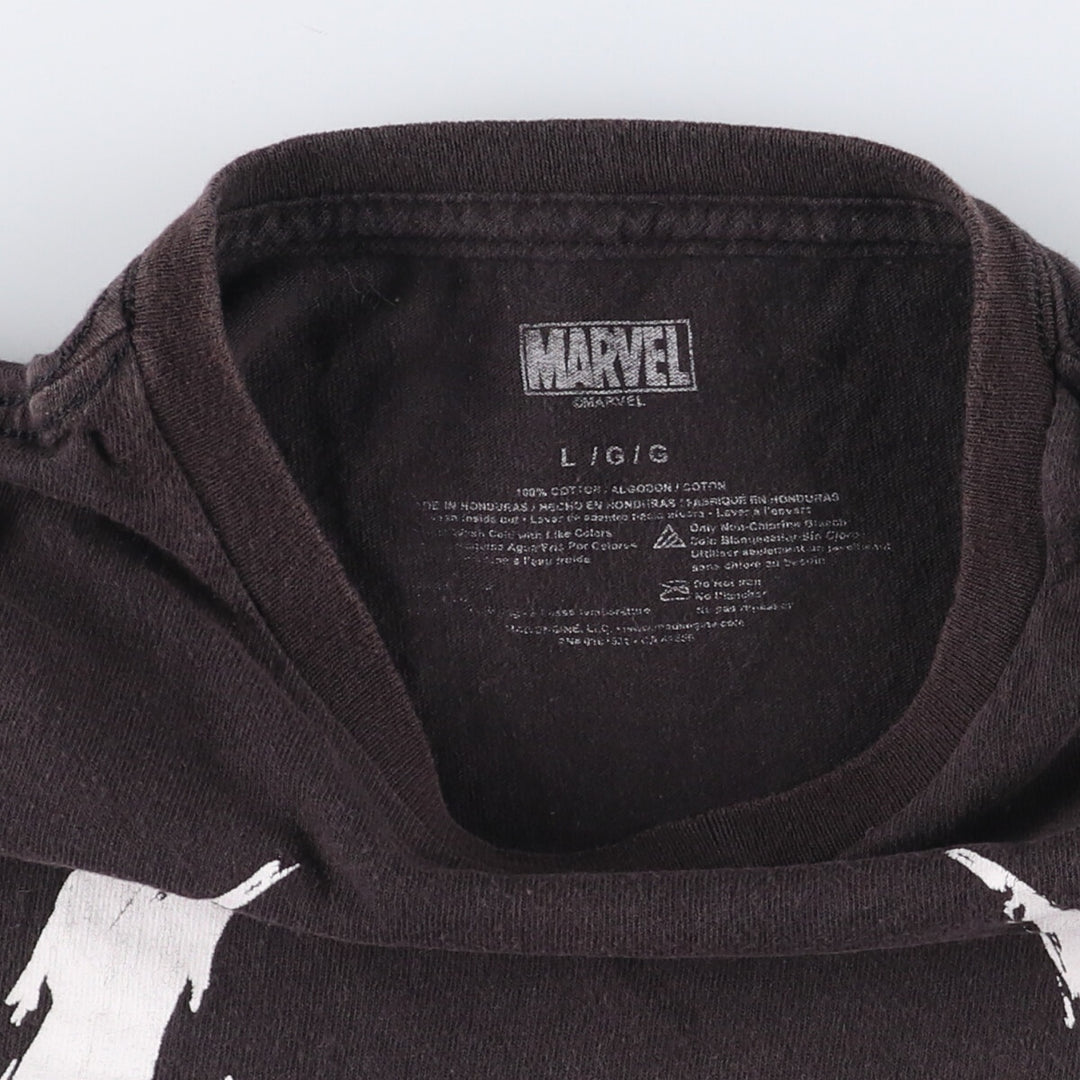 Marvel VENOM Character Print T-Shirt, Men's L size cotton black type Vintage Second Hand