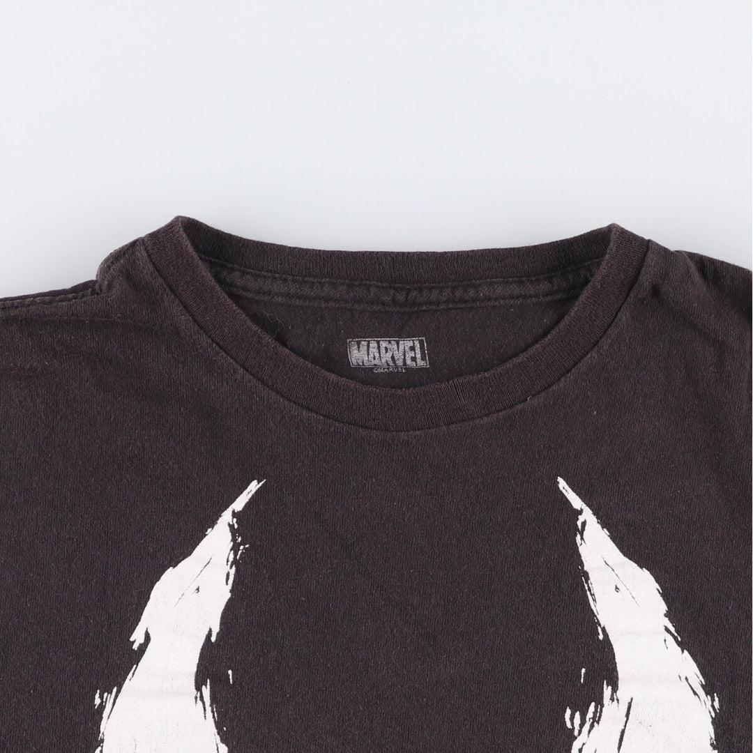 Marvel VENOM Character Print T-Shirt, Men's L size cotton black type Vintage Second Hand