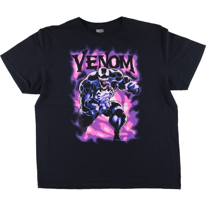 Marvel VENOM Character Print T-Shirt Men's XL cotton black type Vintage Second Hand