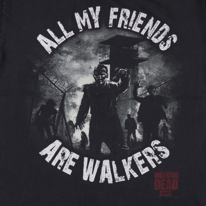 ALSTYLE THE WALKING DEAD Movie T-shirt for men, size M cotton black type Vintage Second Hand
