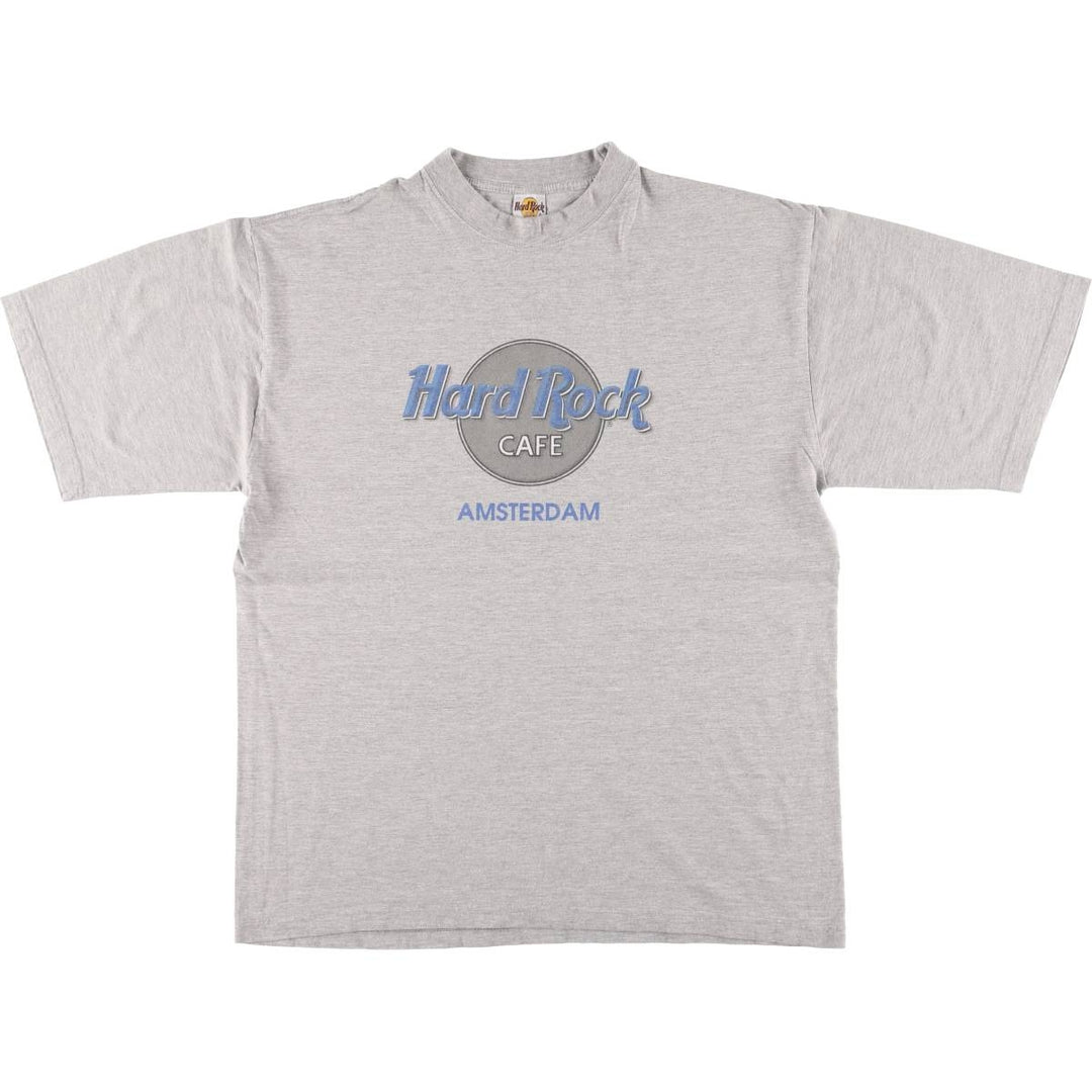 Hard Rock Cafe HARD ROCK CAFE Advertising T-shirt Men's XL equivalent cotton gray type Vintage Second Hand