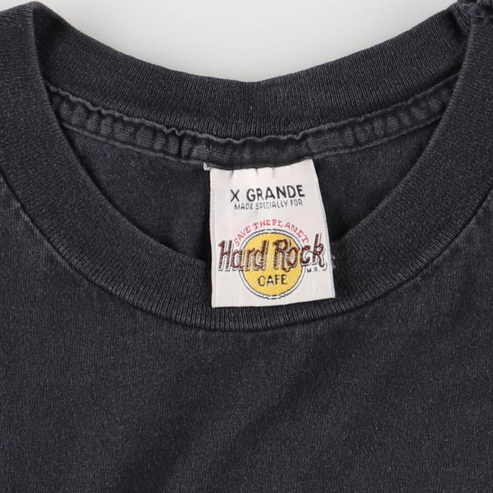 Hard Rock Cafe HARD ROCK CAFE Advertising T-shirt Men's XL equivalent unclear Charcoal Vintage Second Hand