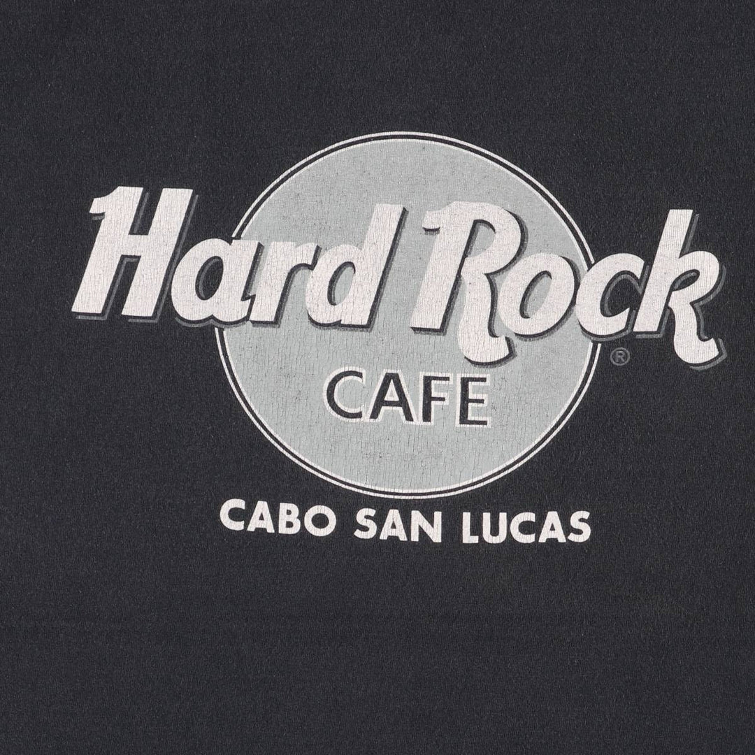 Hard Rock Cafe HARD ROCK CAFE Advertising T-shirt Men's XL equivalent unclear Charcoal Vintage Second Hand