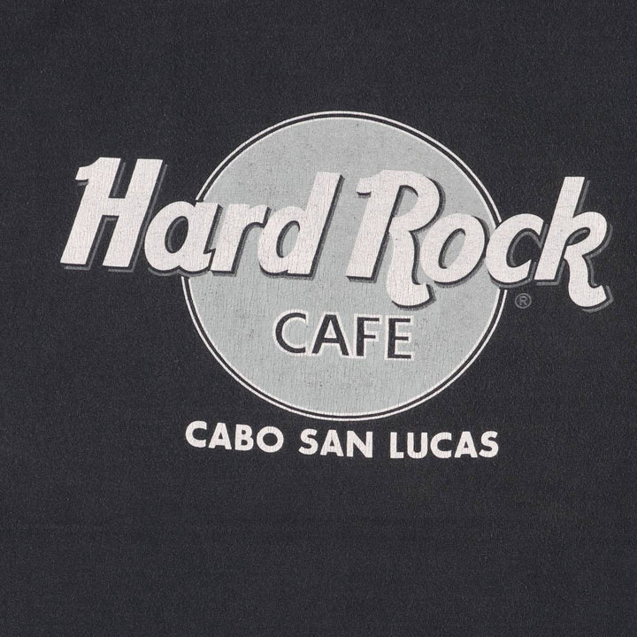 Hard Rock Cafe HARD ROCK CAFE Advertising T-shirt Men's XL equivalent unclear Charcoal Vintage Second Hand