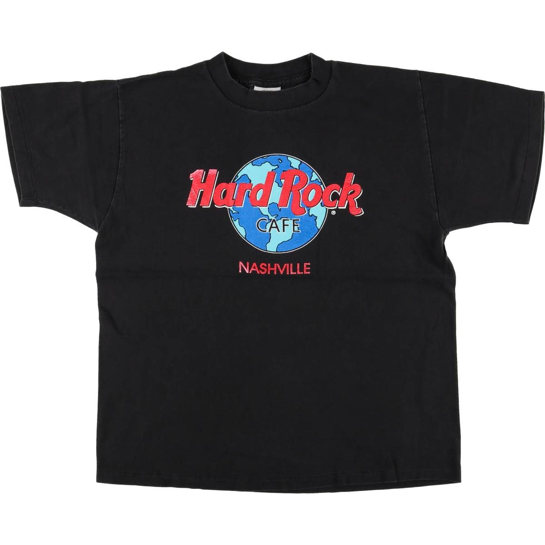 90'S HARD ROCK CAFE Hard Rock Cafe Advertising T-shirt Made in USA Men's M Vintage cotton black type Vintage Second Hand