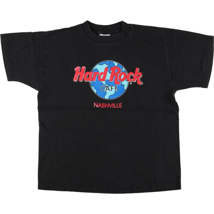 90'S HARD ROCK CAFE Hard Rock Cafe Advertising T-shirt Made in USA Men's M Vintage cotton black type Vintage Second Hand