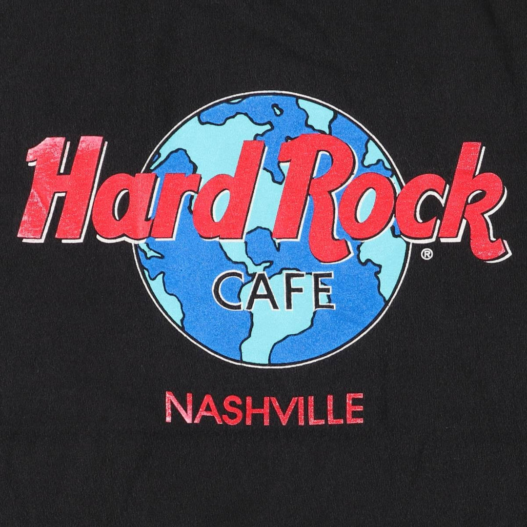 90'S HARD ROCK CAFE Hard Rock Cafe Advertising T-shirt Made in USA Men's M Vintage cotton black type Vintage Second Hand