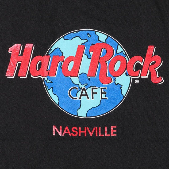 90'S HARD ROCK CAFE Hard Rock Cafe Advertising T-shirt Made in USA Men's M Vintage cotton black type Vintage Second Hand