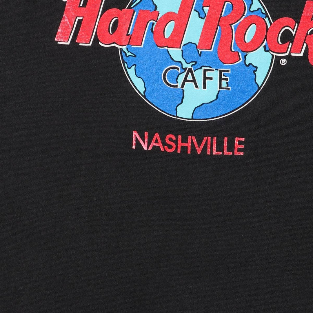 90'S HARD ROCK CAFE Hard Rock Cafe Advertising T-shirt Made in USA Men's M Vintage cotton black type Vintage Second Hand