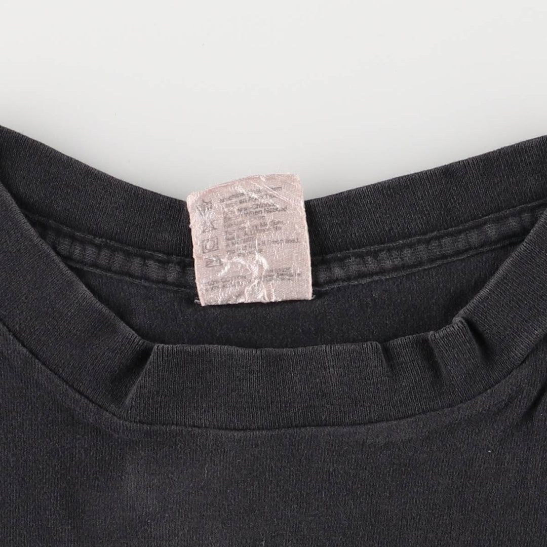 90'S PLANET HOLLYWOOD Advertising T-shirt, Made in USA, Men's L size, Vintage cotton Charcoal Vintage Second Hand