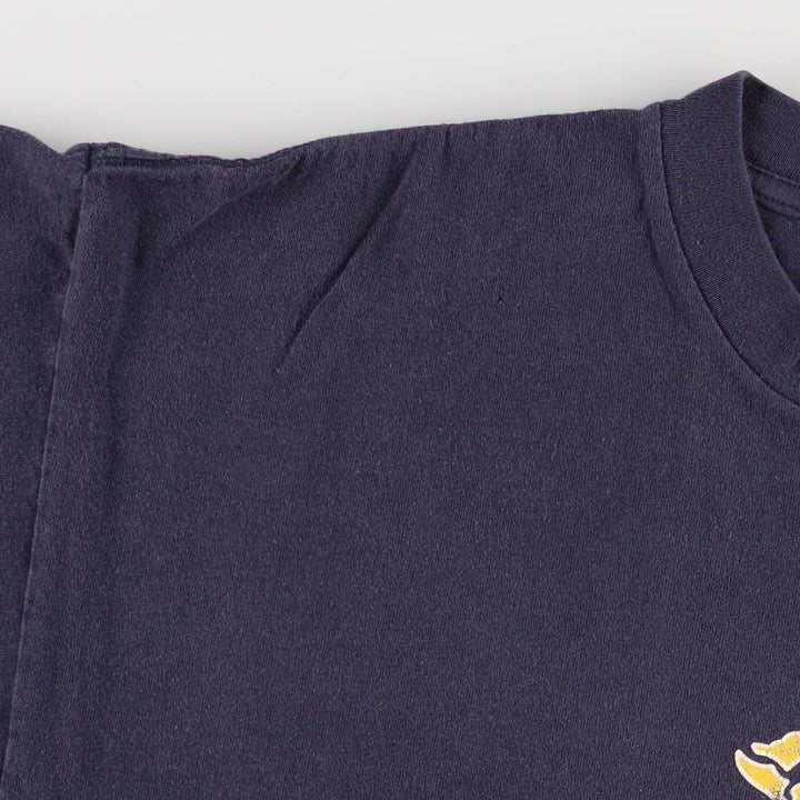 00'S Gildan CORONA EXTRA Advertising T-shirt, Men's XL cotton navy blue type Vintage Second Hand