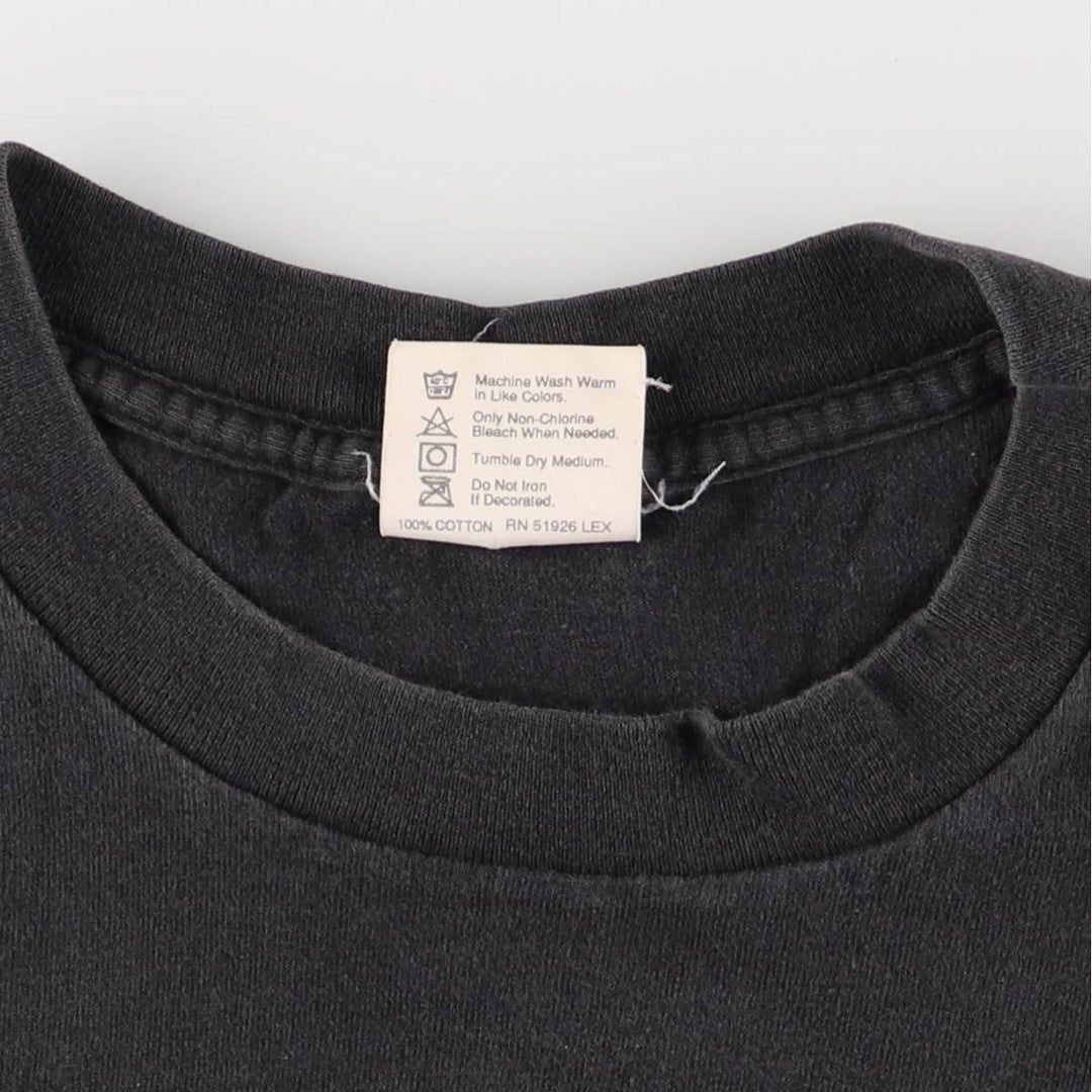 90'S HARD ROCK CAFE Hard Rock Cafe Advertising T-shirt Made in USA Men's L Vintage cotton Charcoal Vintage Second Hand