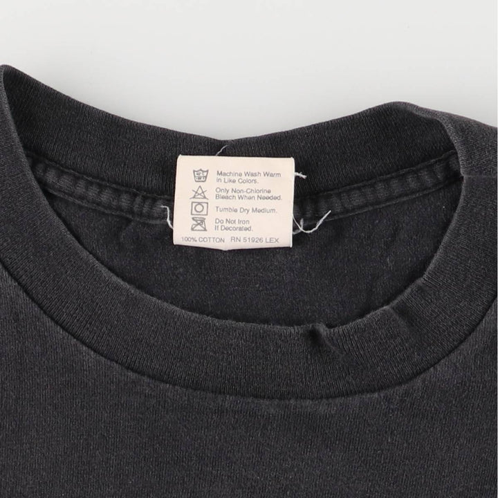 90'S HARD ROCK CAFE Hard Rock Cafe Advertising T-shirt Made in USA Men's L Vintage cotton Charcoal Vintage Second Hand