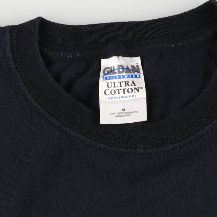 00'S Gildan Bubba Gump Shrimp Advertising T-shirt, Men's M size cotton black type Vintage Second Hand