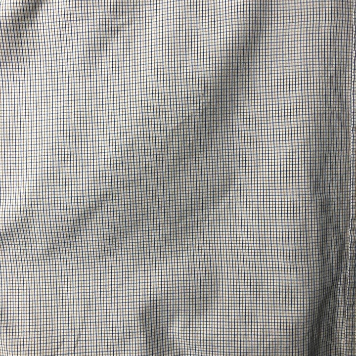 Ralph Lauren BLAKE long sleeve button down check shirt, men's size L cotton Beige type Vintage Second Hand