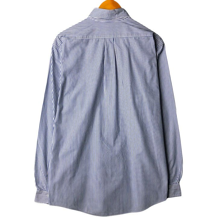 80s-90'S Brooks Brothers MAKERS Long Sleeve Button-Down Striped Shirt Made in USA Men's Size L Vintage cotton white type Vintage Second Hand