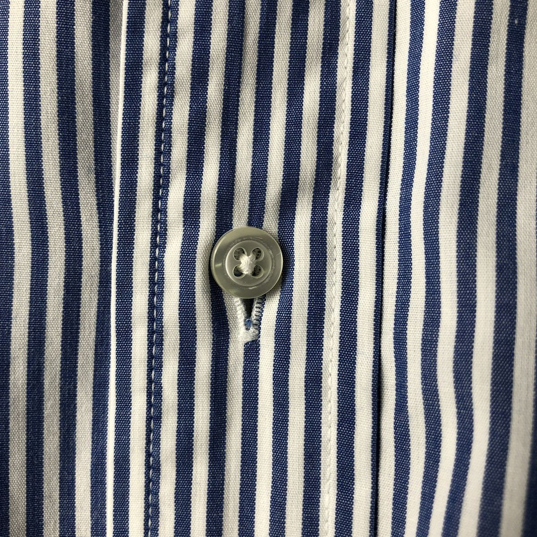 80s-90'S Brooks Brothers MAKERS Long Sleeve Button-Down Striped Shirt Made in USA Men's Size L Vintage cotton white type Vintage Second Hand