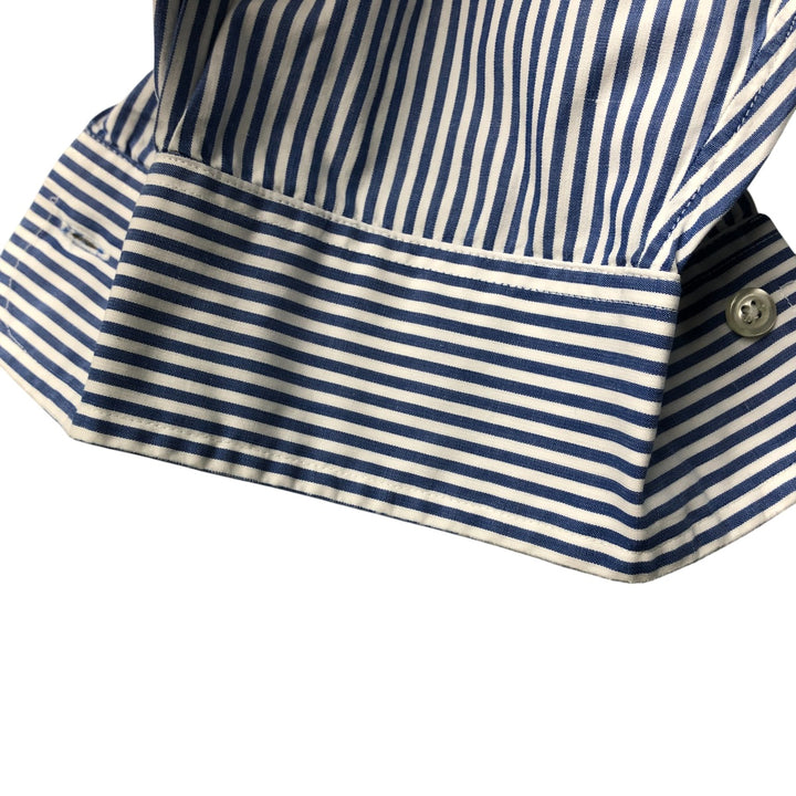 80s-90'S Brooks Brothers MAKERS Long Sleeve Button-Down Striped Shirt Made in USA Men's Size L Vintage cotton white type Vintage Second Hand