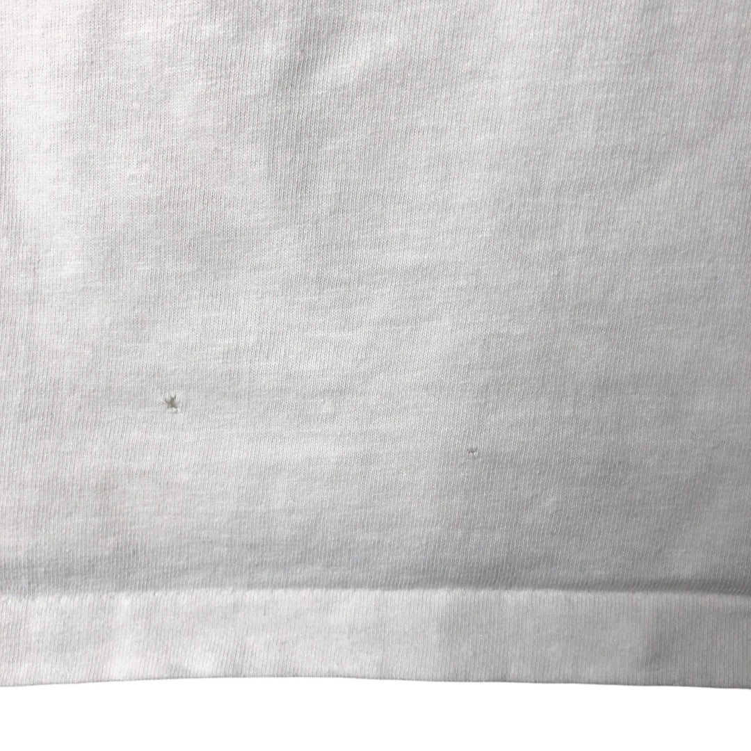 90'S ONEITA TROJAN Advertising T-shirt, Men's L size, Vintage cotton white type Vintage Second Hand