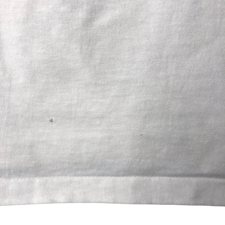 90'S ONEITA TROJAN Advertising T-shirt, Men's L size, Vintage cotton white type Vintage Second Hand