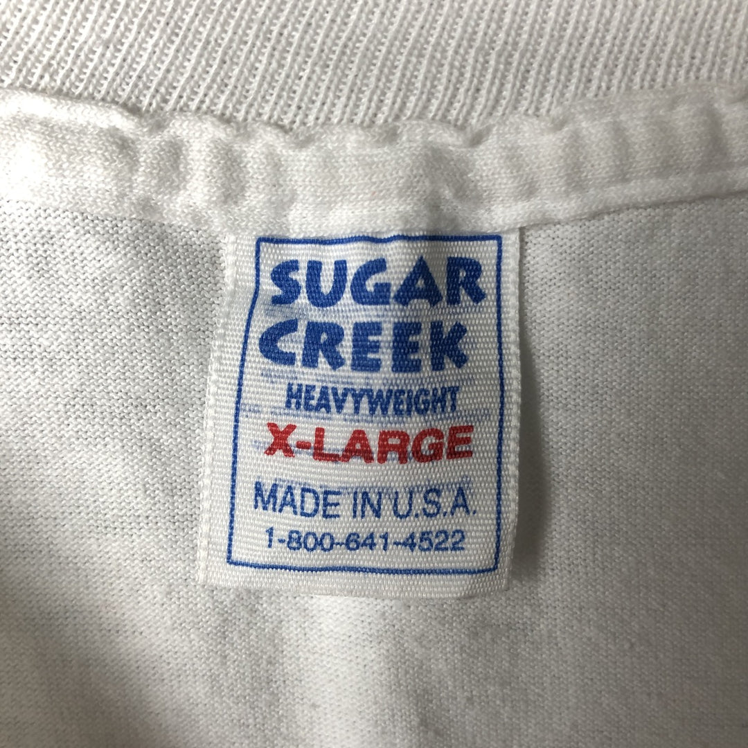 90'S SUGAR CREEK BUD LIGHT Bud Light Advertising T-shirt Made in USA Men's XL Vintage others white type Vintage Second Hand