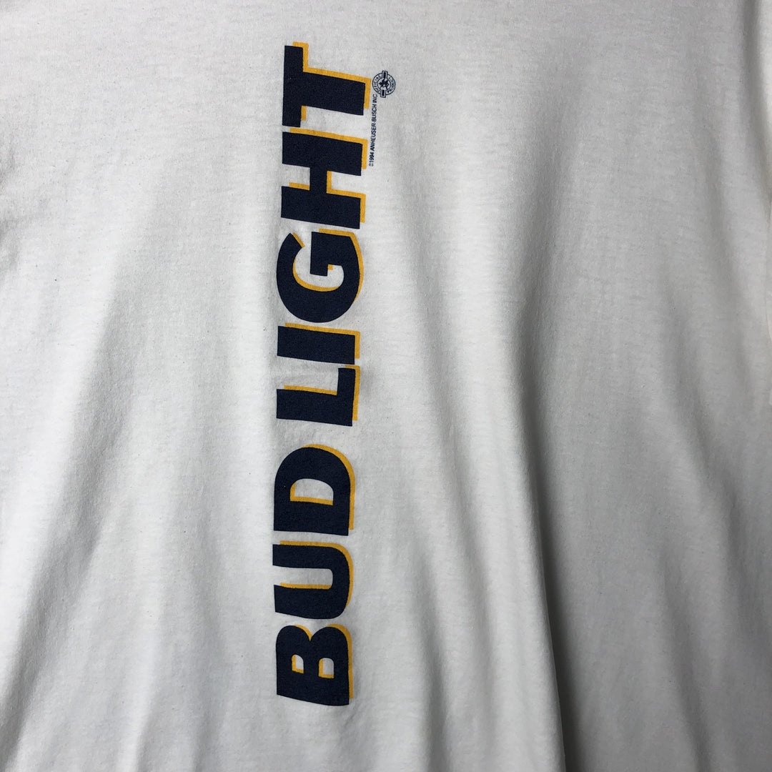 90'S SUGAR CREEK BUD LIGHT Bud Light Advertising T-shirt Made in USA Men's XL Vintage others white type Vintage Second Hand