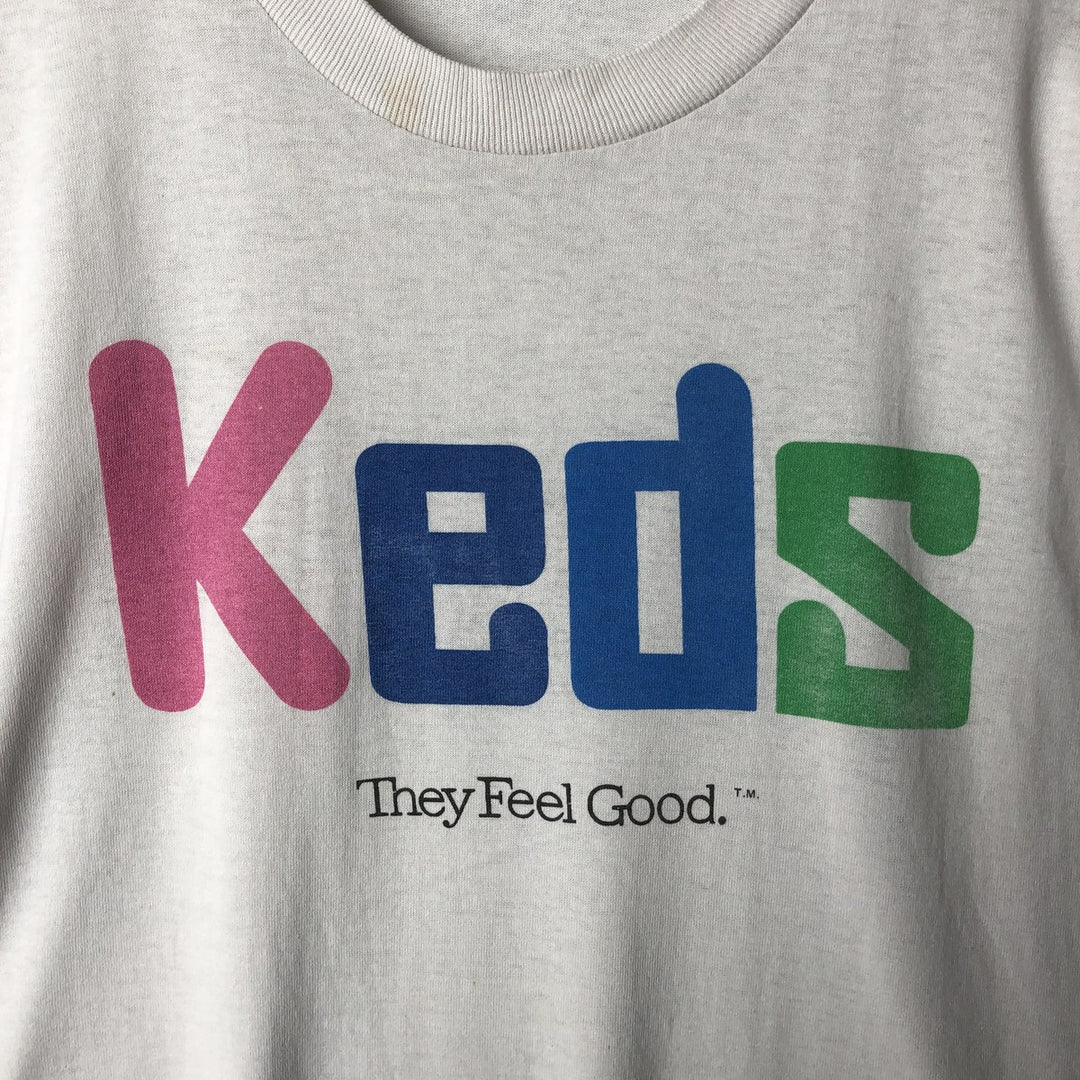 90'S Tennessee River Keds Advertising T-shirt Made in USA Men's XL Vintage polyester gray type Vintage Second Hand