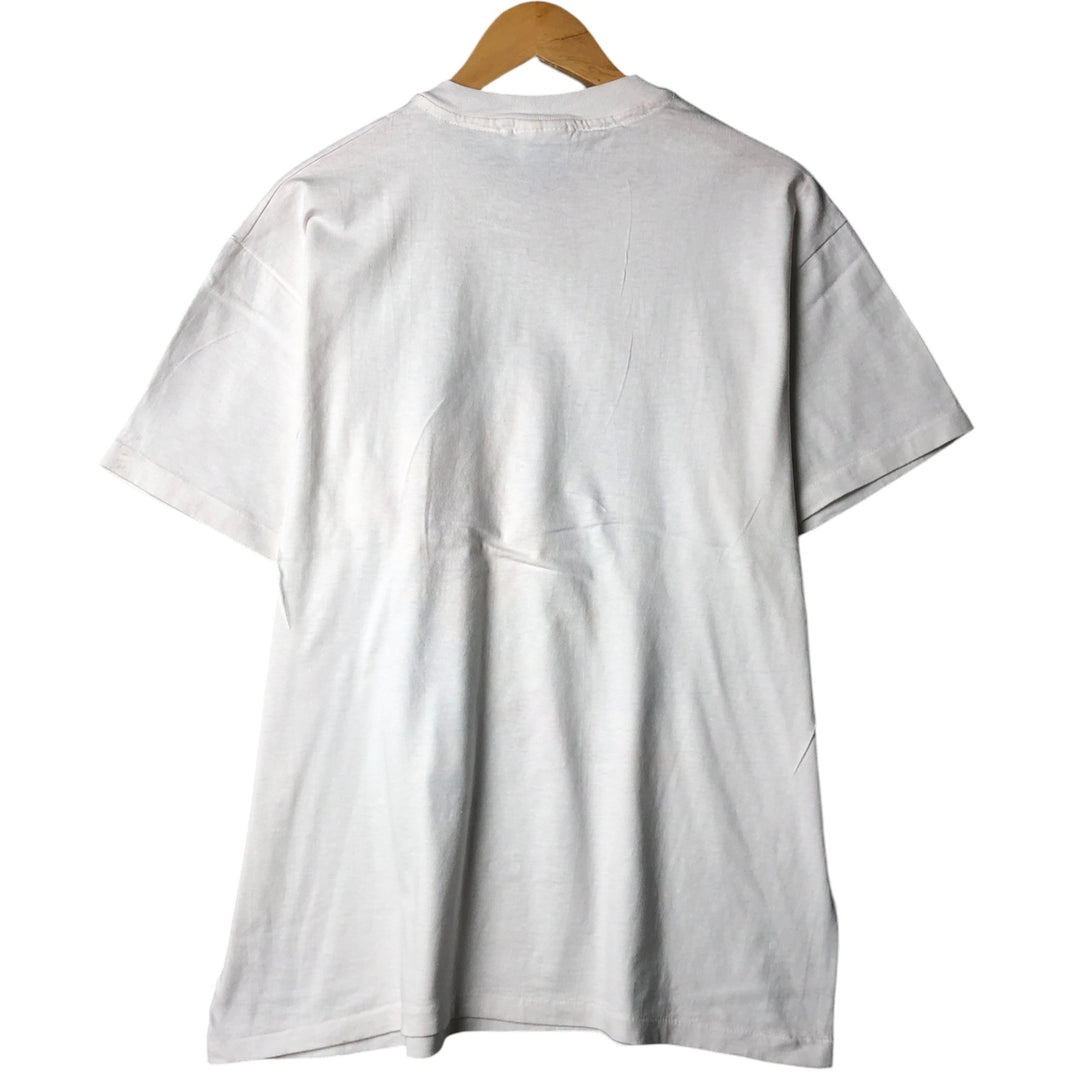 Vintage 90'S Hanes 3COM Advertising T-Shirt, Made in USA, Men's Size L cotton white type Vintage Second Hand