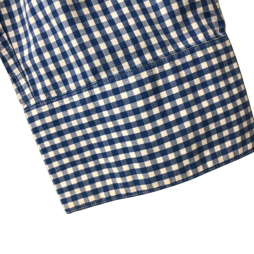 Ralph Lauren POLO by Ralph Lauren Gingham Check Long Sleeve Western Shirt, Men's XXL cotton white type Vintage Second Hand