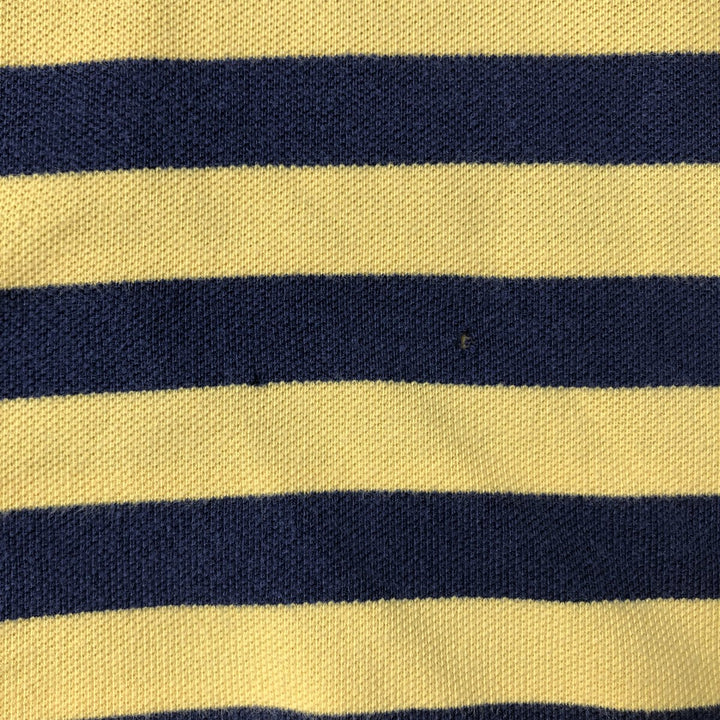 Ralph Lauren POLO by Ralph Lauren short sleeve striped polo shirt, men's size L cotton navy blue type Vintage Second Hand