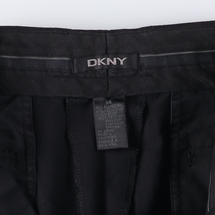 Donna Karan New York DKNY slacks pants for men, size W34 polyester black type Vintage Second Hand