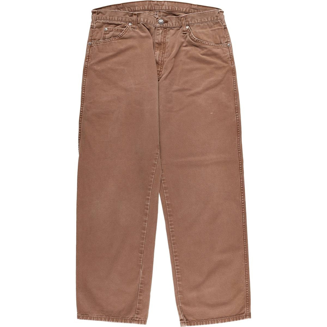 Dickies Duck Work Pants Men's W36 cotton brown type Vintage Second Hand